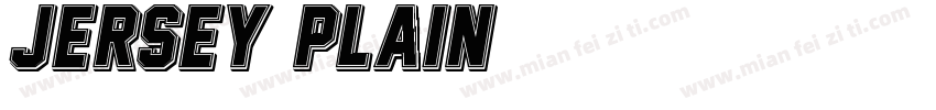 Jersey Plain字体转换